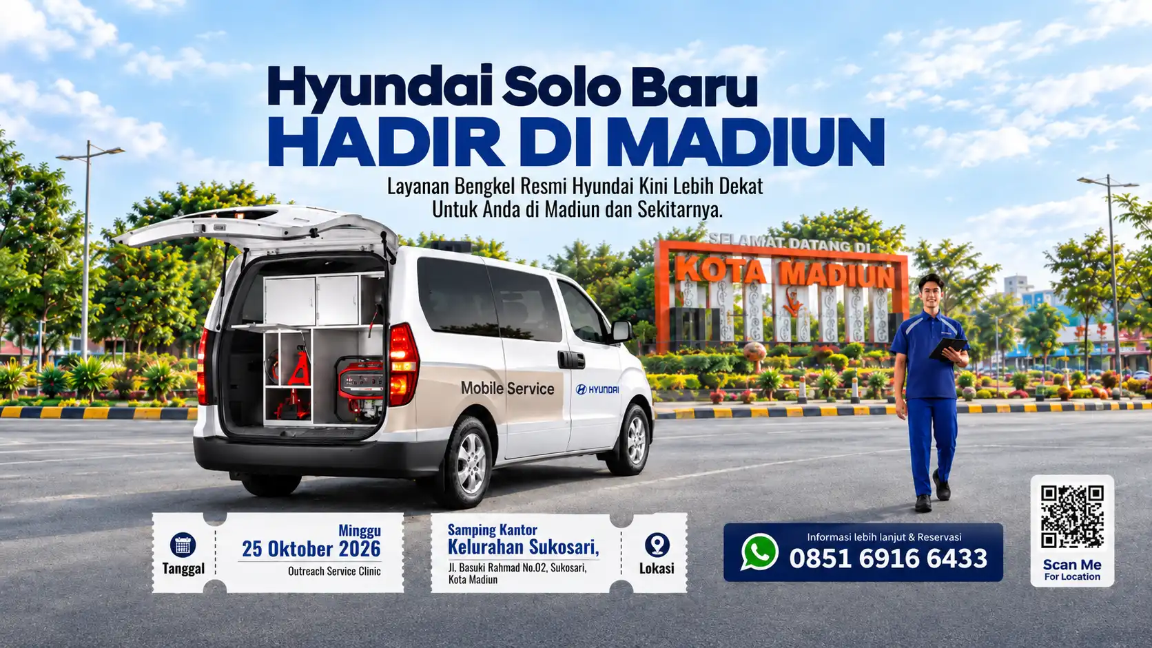 Layanan Bengkel Resmi Hyundai Kini Lebih Dekat di Madiun: Sambut Program Khusus Outreach Service Clinic di Sukosari